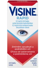 Visine Rapid 0,5 mg/ml očné roztokové kvapky 15 ml