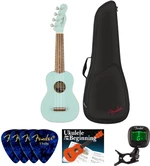 Fender Venice Soprano Ukulele WN Daphne Blue SET Sopránové ukulele Daphne Blue