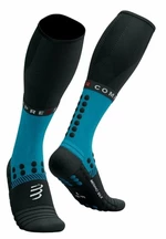Compressport Full Socks Winter Run Mosaic Blue/Black T2 Běžecké ponožky