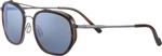 Serengeti Boron Brown Buffalo/Shiny Gunmetal/Mineral Polarized Blue L Lunettes de vue