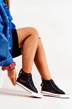 Women's High Sneakers Big Star - black