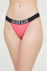 Plavkové kalhotky Calvin Klein fialová barva
