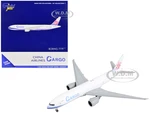 Boeing 777F Commercial Aircraft "China Airlines Cargo" White with Purple Stripes and Tail 1/400 Diecast Model Airplane by GeminiJets