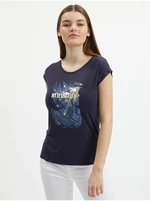 Orsay Tmavě modré dámské tričko - Dámské