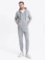 Ombre Men's sweatshirt set unbuttoned sweatshirt + pants