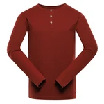 Men's long sleeve T-shirt ALPINE PRO OLEN merlot