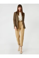 Koton Belted Carrot Trousers