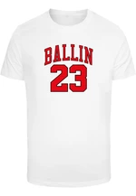 Ballin 23 Tričko s kulatým výstřihem bílé