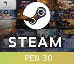 Steam Wallet Card 30 PEN PE Activation Code