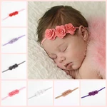 Fashion Chic Mini Rose Flower Baby Girl Headband Artificial Rose Flowers Headwear Hair Accessories Photography props