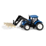 SIKU Blister - traktor New Holland s paletovými vidlemi a paletou