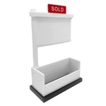 Real Estates Business Card Holder Display Wood Real Estates Agent Business Card Holder Real Estates Card Stand With Sold Sign