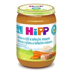 HIPP Mrkva s ryžou a teľacím mäsom BIO 190 g