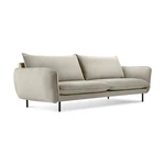 Beżowa aksamitna sofa Cosmopolitan Design Vienna, 200 cm