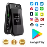 The Best Phone Google Play Available New Model Android Flip Smartphone Supports 3+32GB Free Shipping