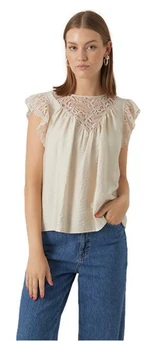 Vero Moda Dámský top VMPURA Regular Fit 10295688 Pumice Stone XS