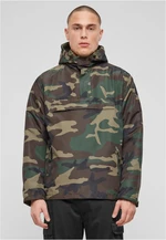 Fleece Pull Over Windbreaker Olive Camo