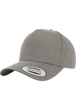 5panelový zakřivený klasický snapback šedý