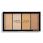 Revolution Paletka rozjasňovač Revolution Re-Loaded (Highlighter Palette) odtieň Lustre Light s Warm 4 x 5 g