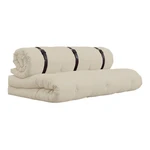 Sofa rozkładana ze skórzanym paskiem Karup Design Buckle Up Beige