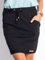 Opportunity Black Sweatshirt Skirt