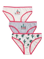 Women's printed cotton briefs, 3 pcs.