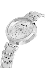 Polo Air Roman Numeral Women's Wristwatch Silver Color