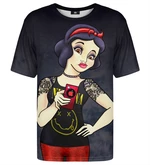 Mr. GUGU & Miss GO Unisex's Snow White Selfie T-Shirt Tsh2191