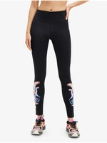 Black Desigual Tadasana Womens Leggings - Women