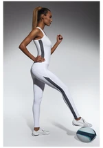 Bas Bleu Sports leggings IMAGINE with decorative mesh stripes