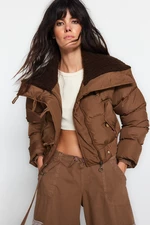Trendyol Light Brown Oversize Water Repellent Puffer Jacket
