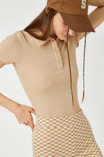 Koton Women's Beige T-Shirt