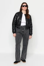 Trendyol Curve Anthracite Wide Cut Jeans
