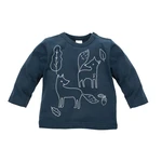 Pinokio Kids's Secret Forest Longsleeve Blouse Navy Blue