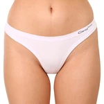 Women's thongs Gina bamboo white