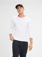 Bílé pánské basic tričko Jack & Jones Basic - Pánské