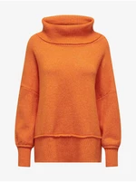 Oranžový dámský oversize svetr ONLY Hazel - Dámské