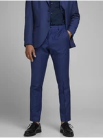 Blue Suit Slim Fit Pants with Admixture Wool Jack &amp; Jones Solaris