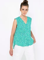 Blue patterned top CAMAIEU - Women