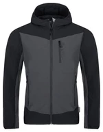 Men's softshell running jacket Kilpi BALANS-M dark grey