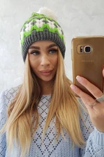 Women's Cap Laila K283 graphite + green neon