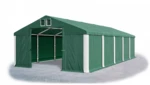 Garážový stan 4x8x2,5m střecha PVC 560g/m2 boky PVC 500g/m2 konstrukce ZIMA Zelená Zelená Bílé,Garážový stan 4x8x2,5m střecha PVC 560g/m2 boky PVC 500