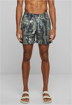 Patterned swimsuit shorts white polka dot camo aop