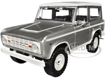 1967 Ford Bronco Silver Metallic with White Top "Counting Cars" (2012-Present) TV Series "Hollywood" Series 1/24 Diecast Model Car by Greenlight