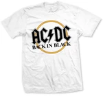 AC/DC Koszulka Back in Black Unisex Biała L