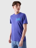 Pánské tričko regular s potiskem - fialové