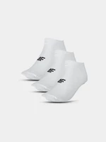 Women's Casual Ankle Socks (3 Pack) 4F - White