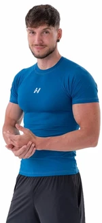 Nebbia Functional Slim-fit T-shirt Blue L Fitness tričko