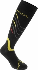 La Sportiva Skialp Socks Black/Yellow M Chaussettes trekking et randonnée