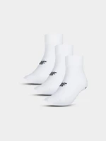 Pánské ponožky casual nad kotník (3-pack) - bílé